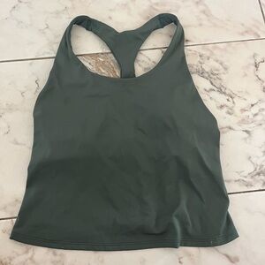 Dark Green Racerback Tank Top